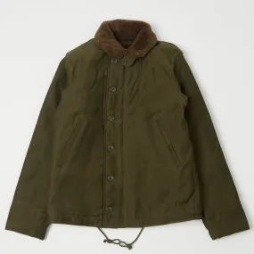 Freewheelers 2231005 Type N-1 Deck Jacket - Dark Khaki Green