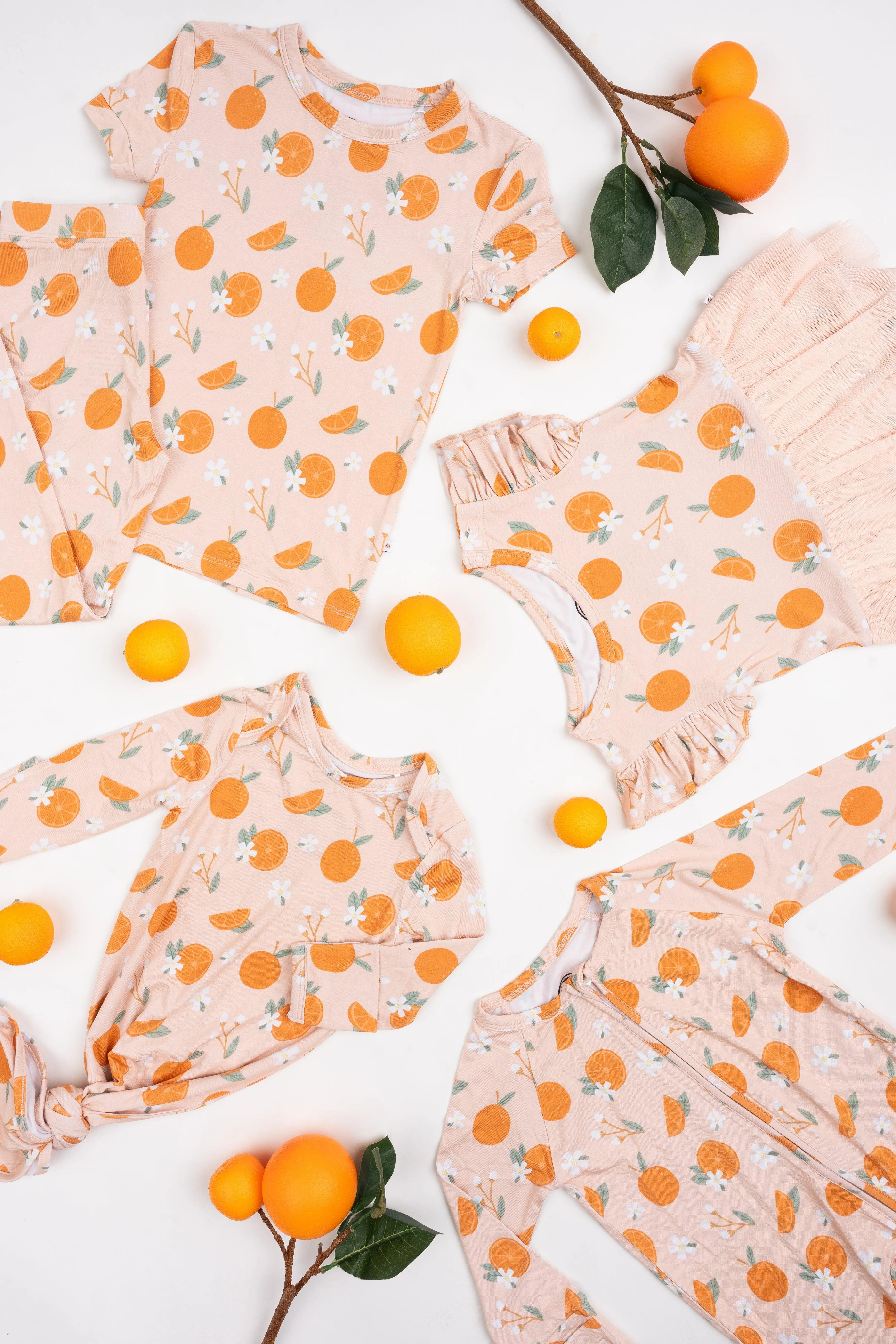 Freshly Squeezed Oranges Bamboo Twirl Dress