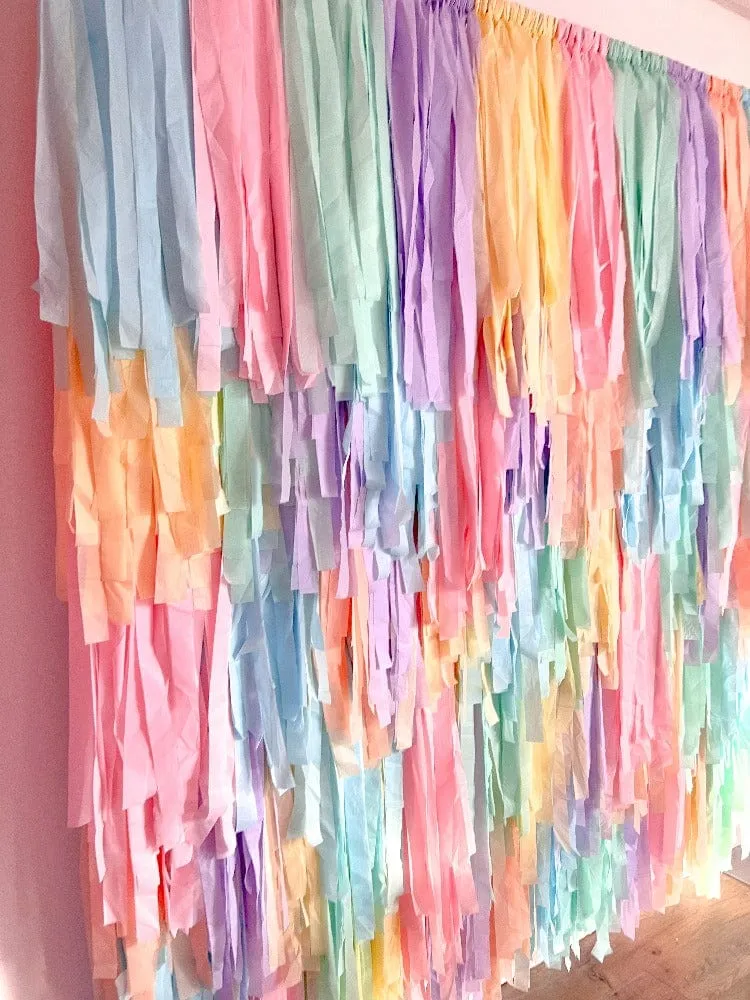 Fringe Streamer Backdrop (LOCAL RENTAL)