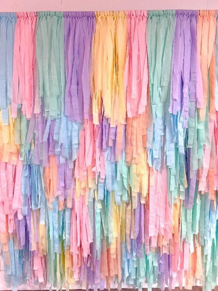 Fringe Streamer Backdrop (LOCAL RENTAL)