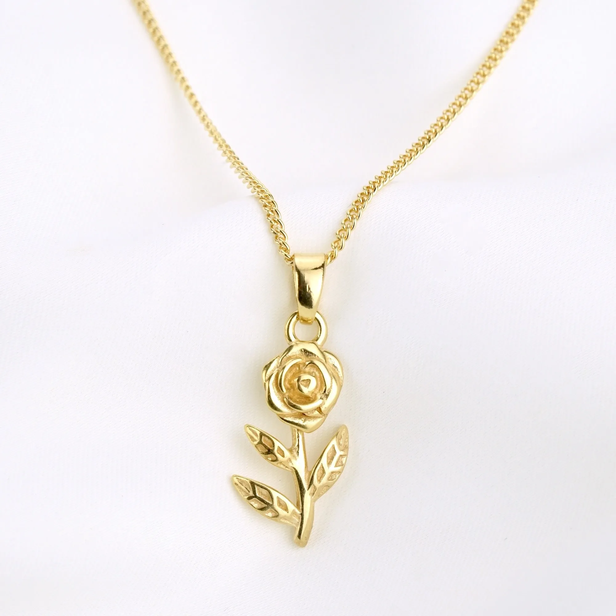 Golden Rose Necklace