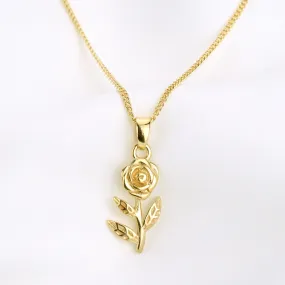 Golden Rose Necklace