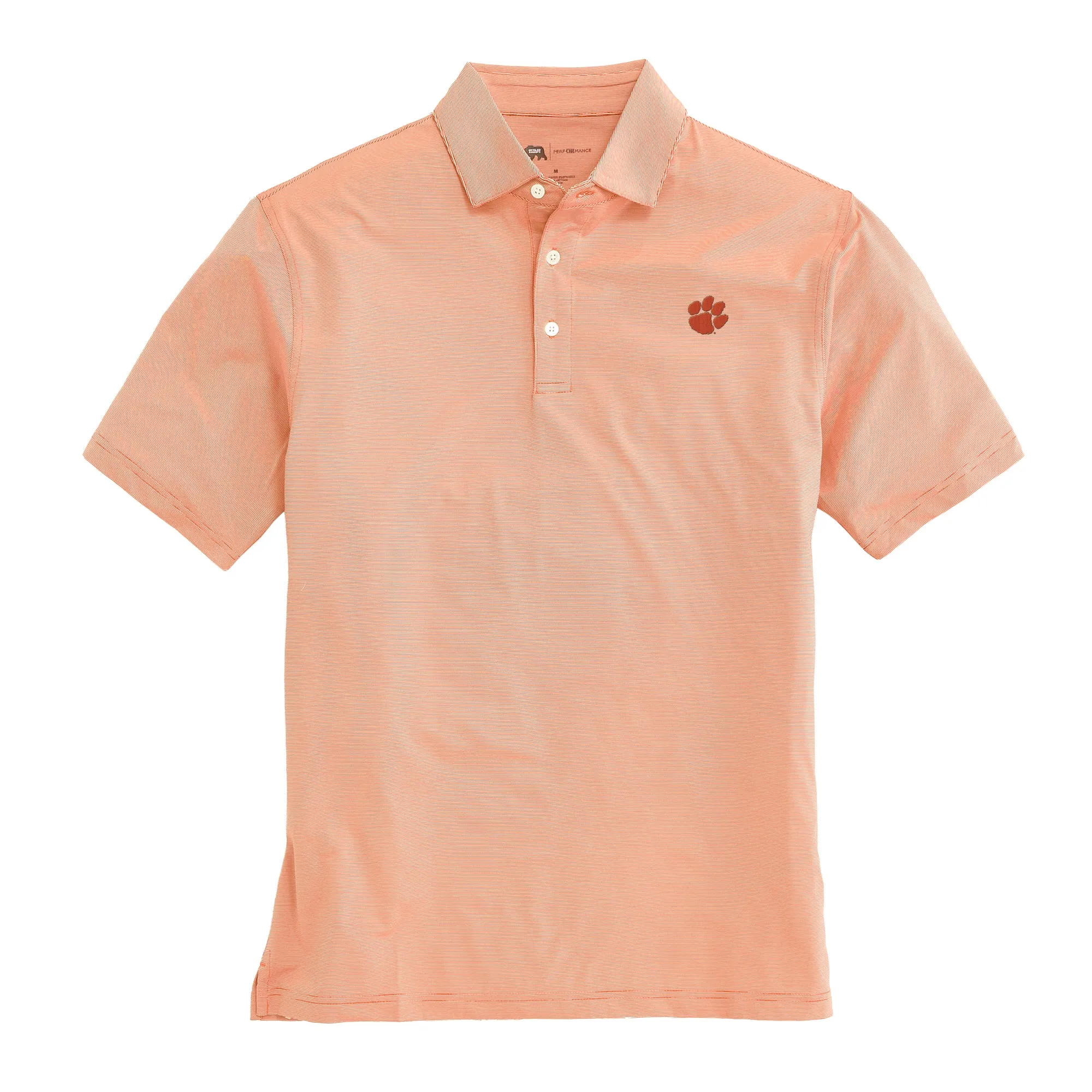 Hairline Stripe Clemson Performance Polo