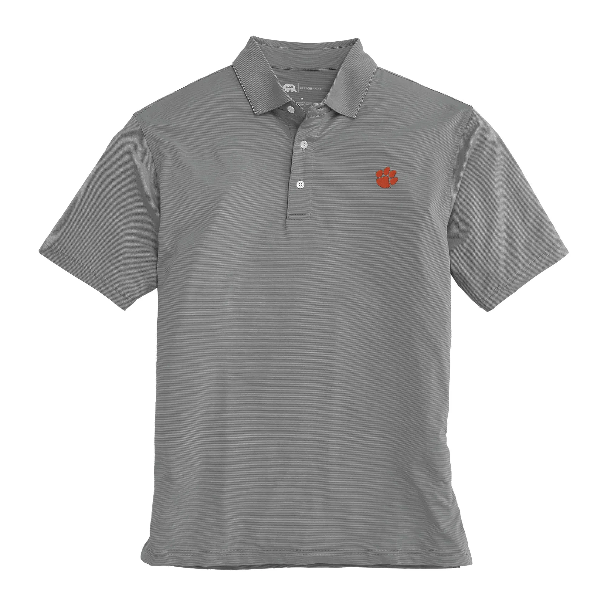Hairline Stripe Clemson Performance Polo
