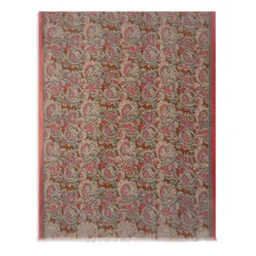 Hartford Block Print Scarf - Brown