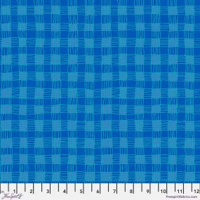 KFC Gingham BLUE PWBM089 AUG 2023.Priced per 25cm