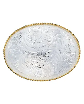 Large Engraved Western Belt Buckle