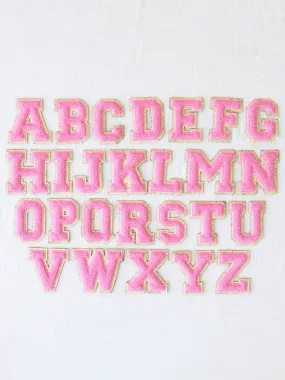 Letter Patch - Azelea Pink