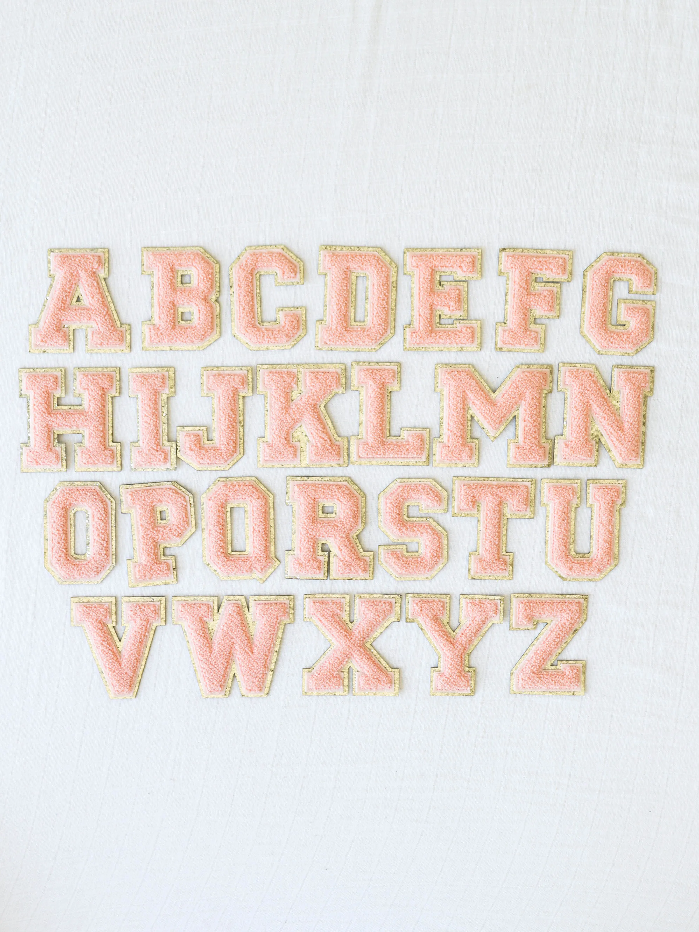 Letter Patch - Rose Peach