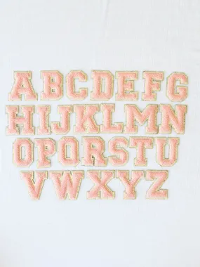 Letter Patch - Rose Peach