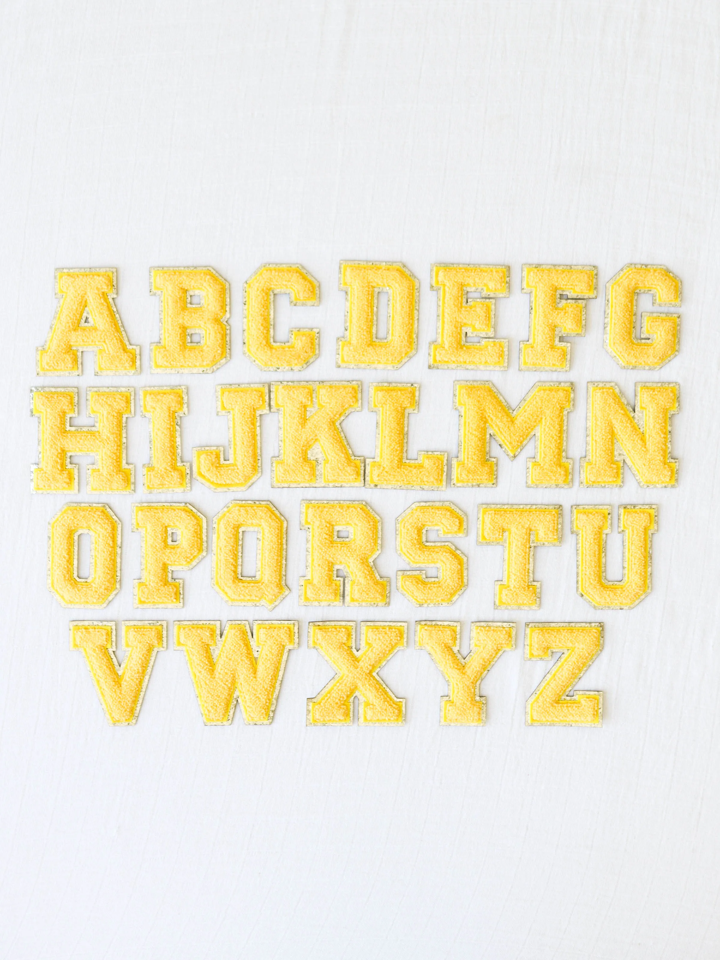 Letter Patch - Sunflower Yellow