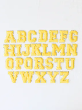 Letter Patch - Sunflower Yellow