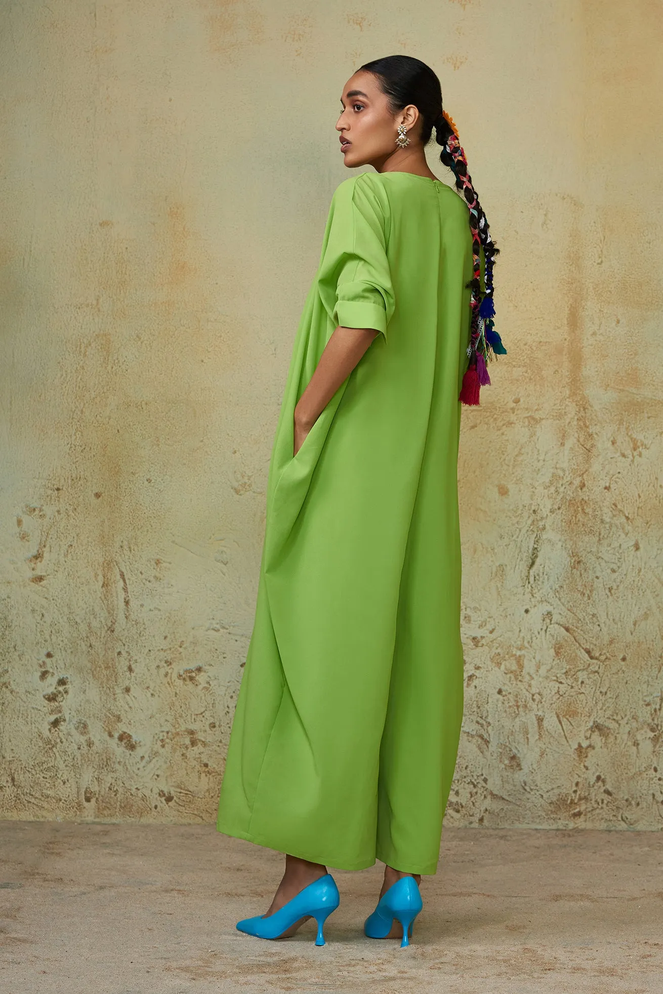 Lime Breezy Jumpsuit