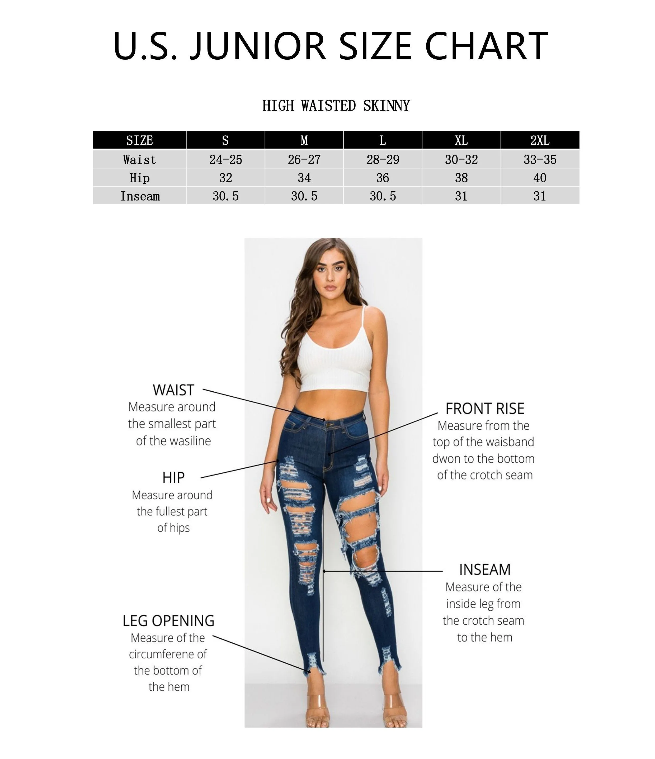 LO-196 RIPPED SKINNY DENIM
