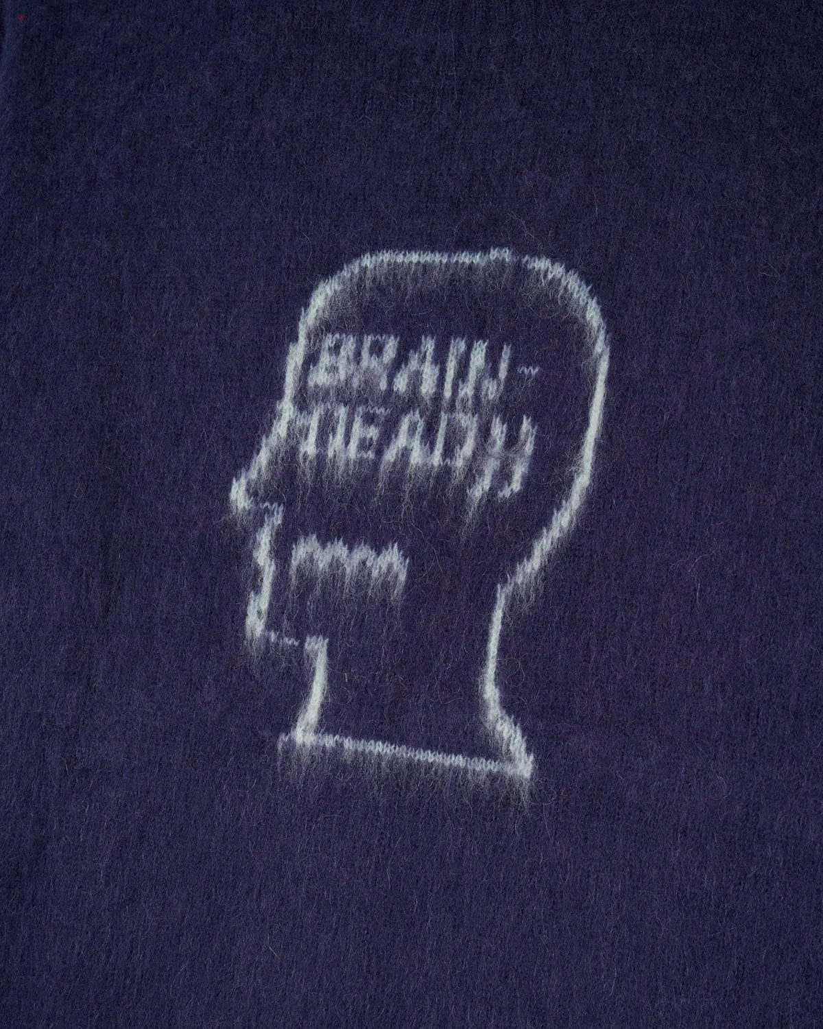 Logohead Pile Crewneck Sweater - Navy