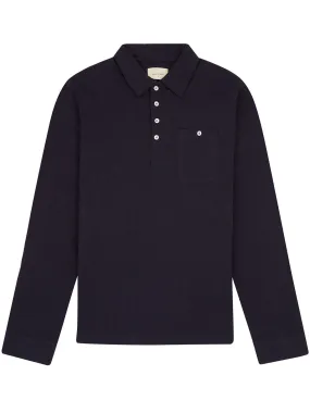 Long Sleeve Polo - Navy
