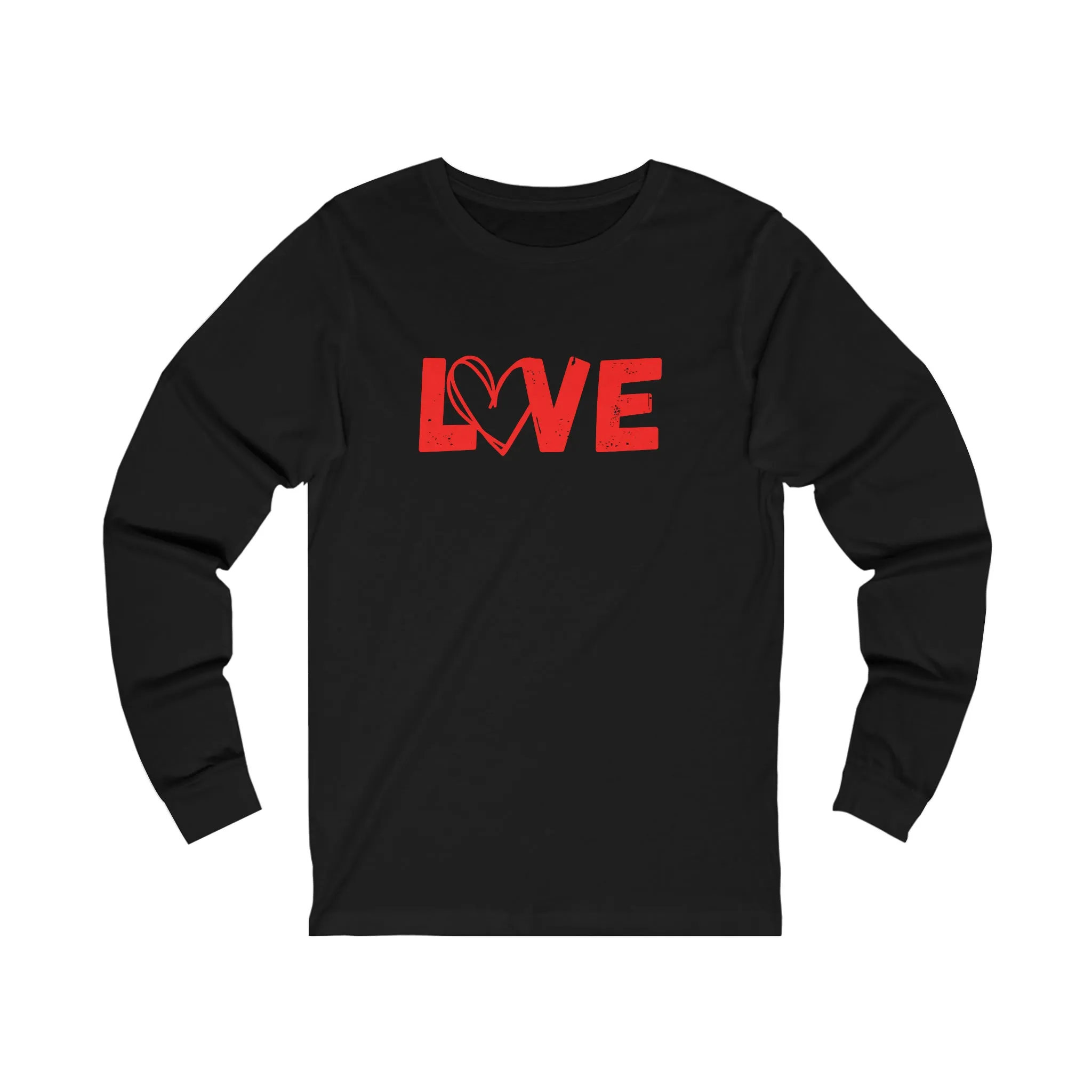 Love w/ Heart Unisex Long Sleeve Tee
