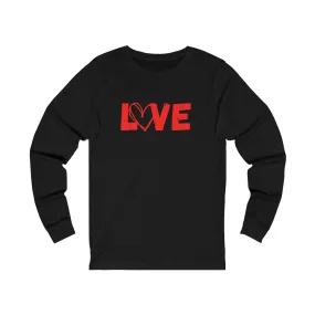 Love w/ Heart Unisex Long Sleeve Tee