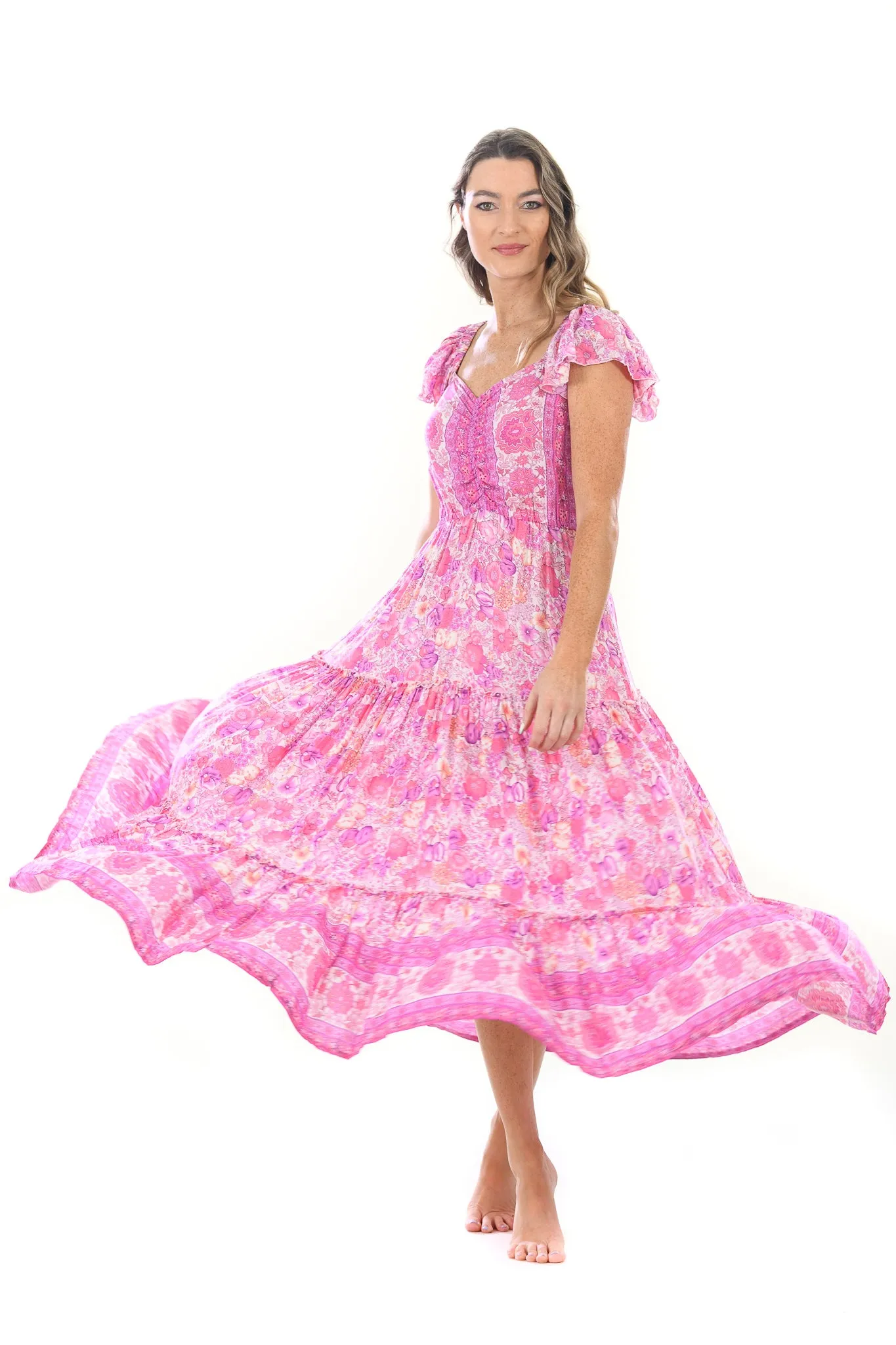 Luna Dress / Bengal Rose