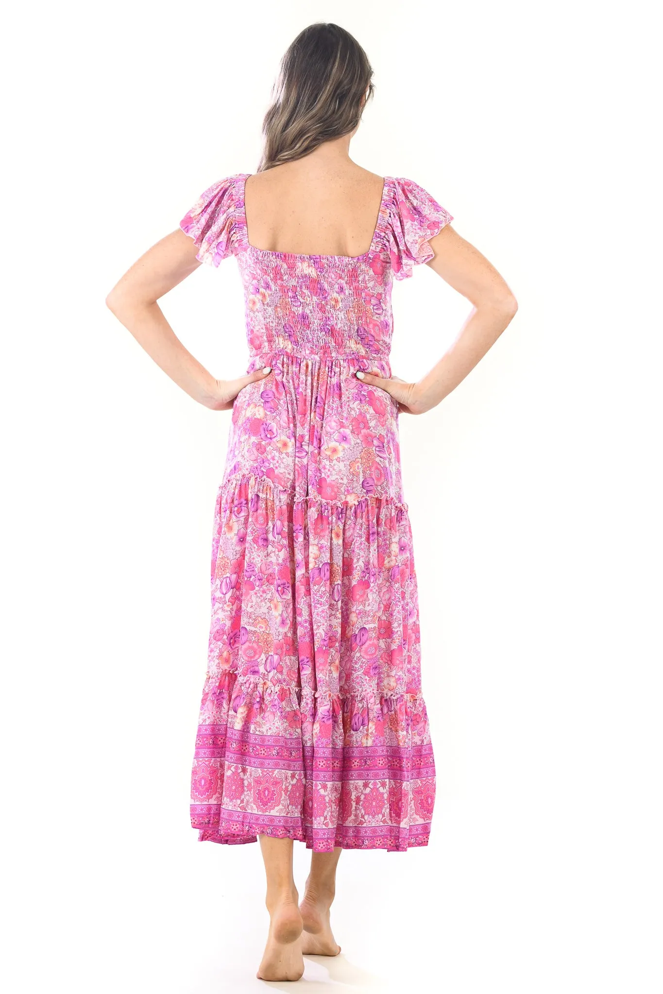 Luna Dress / Bengal Rose
