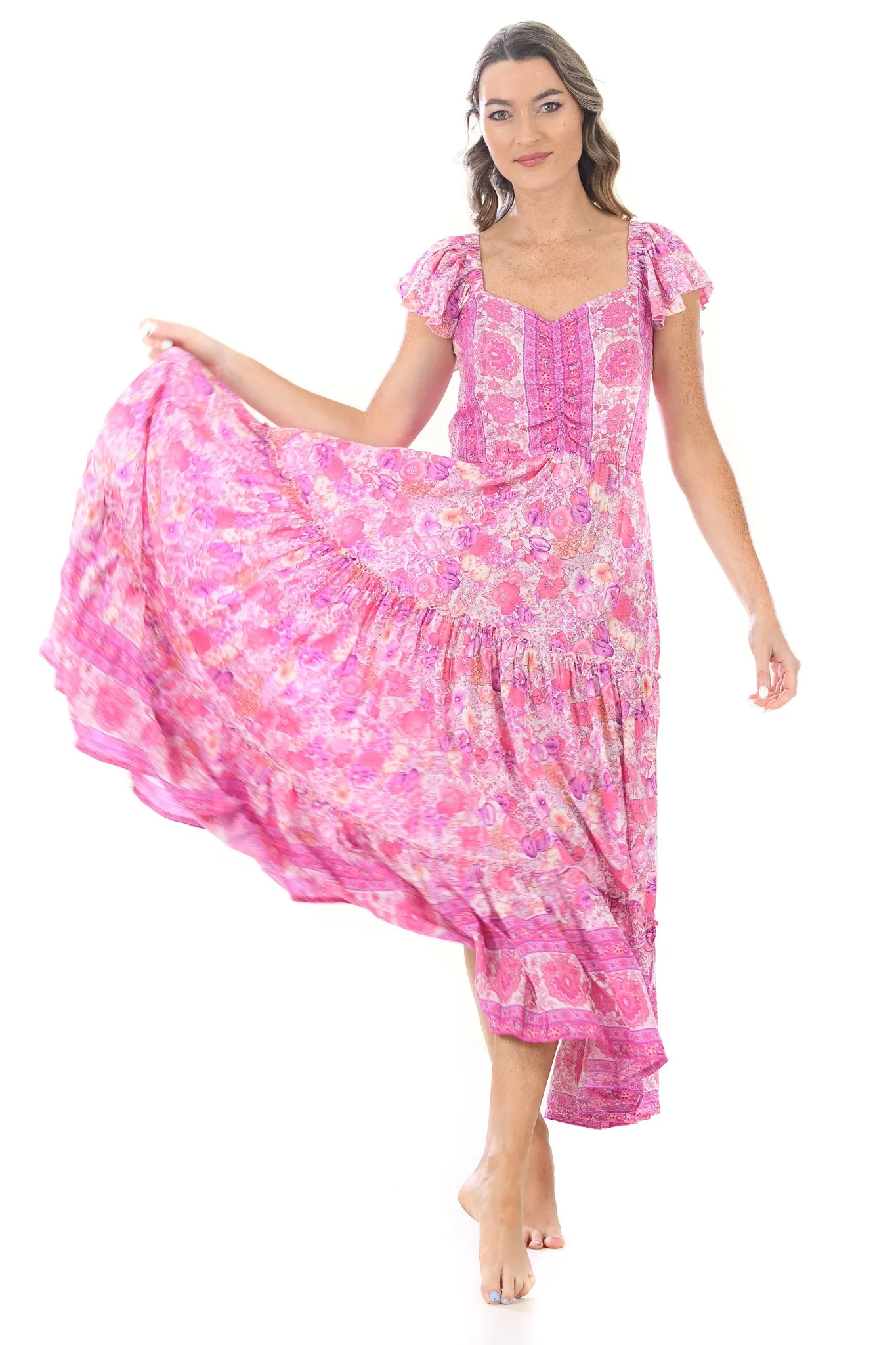 Luna Dress / Bengal Rose