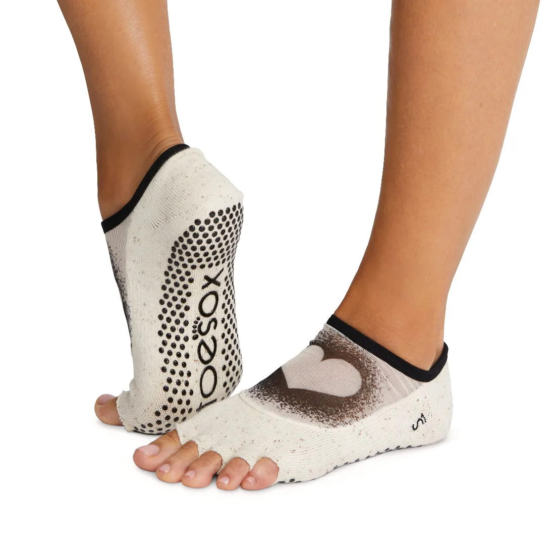 Luna Half Toe Grip Socks - Coconuts For You (Barre / Pilates)