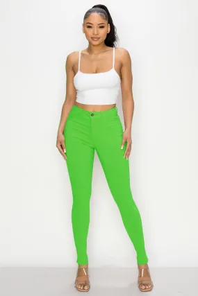 LV-300 APPLEGREEN HIGH WAISTED COLORED JEANS