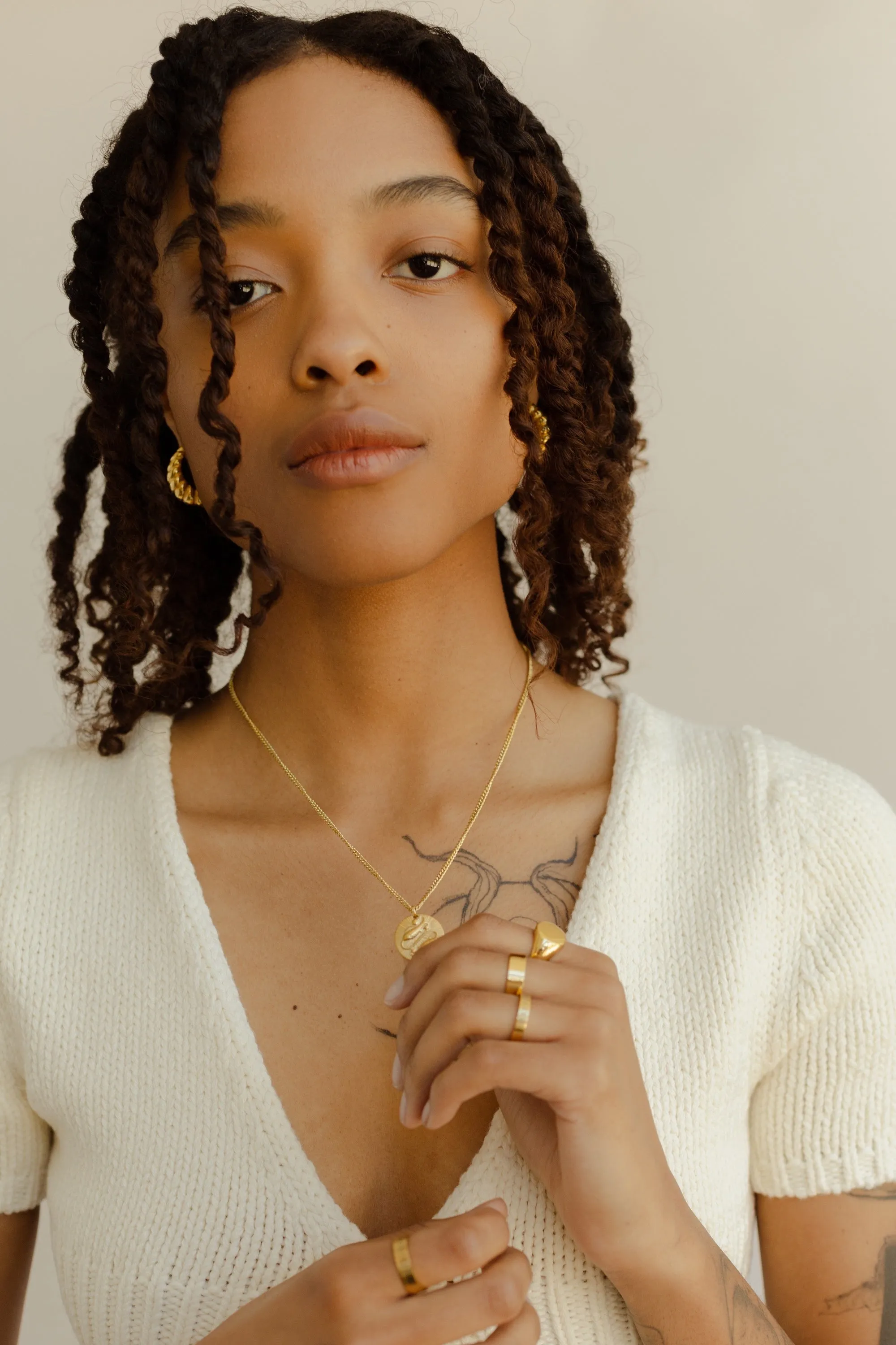 Medallion Disc Zodiac Necklace