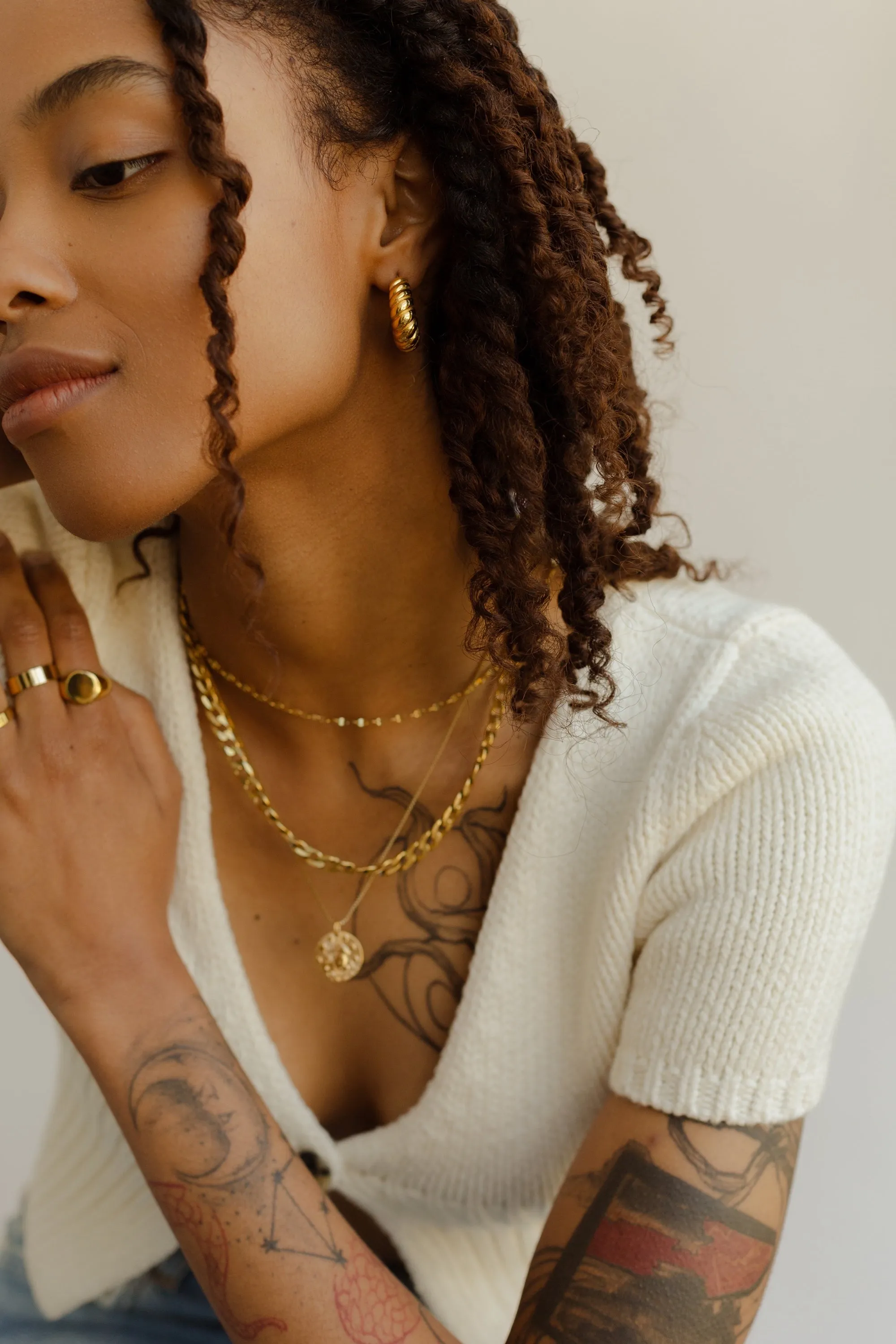 Medallion Disc Zodiac Necklace