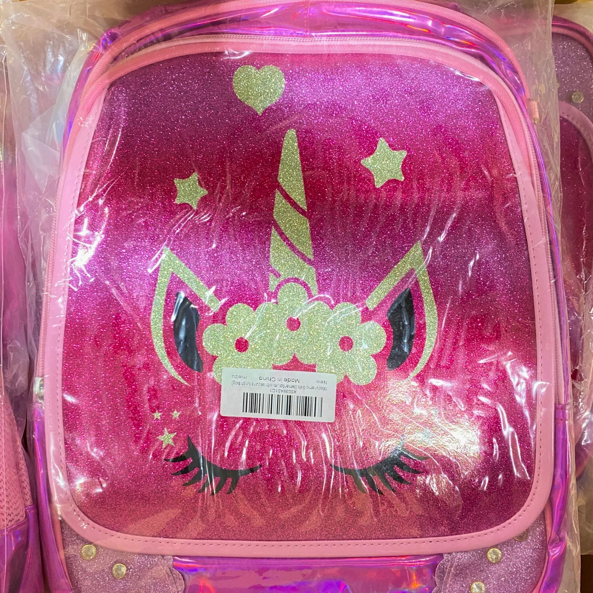 Mloovnemo Girls Elementary with Sequins Lunch Bag (24 Pcs Lot)