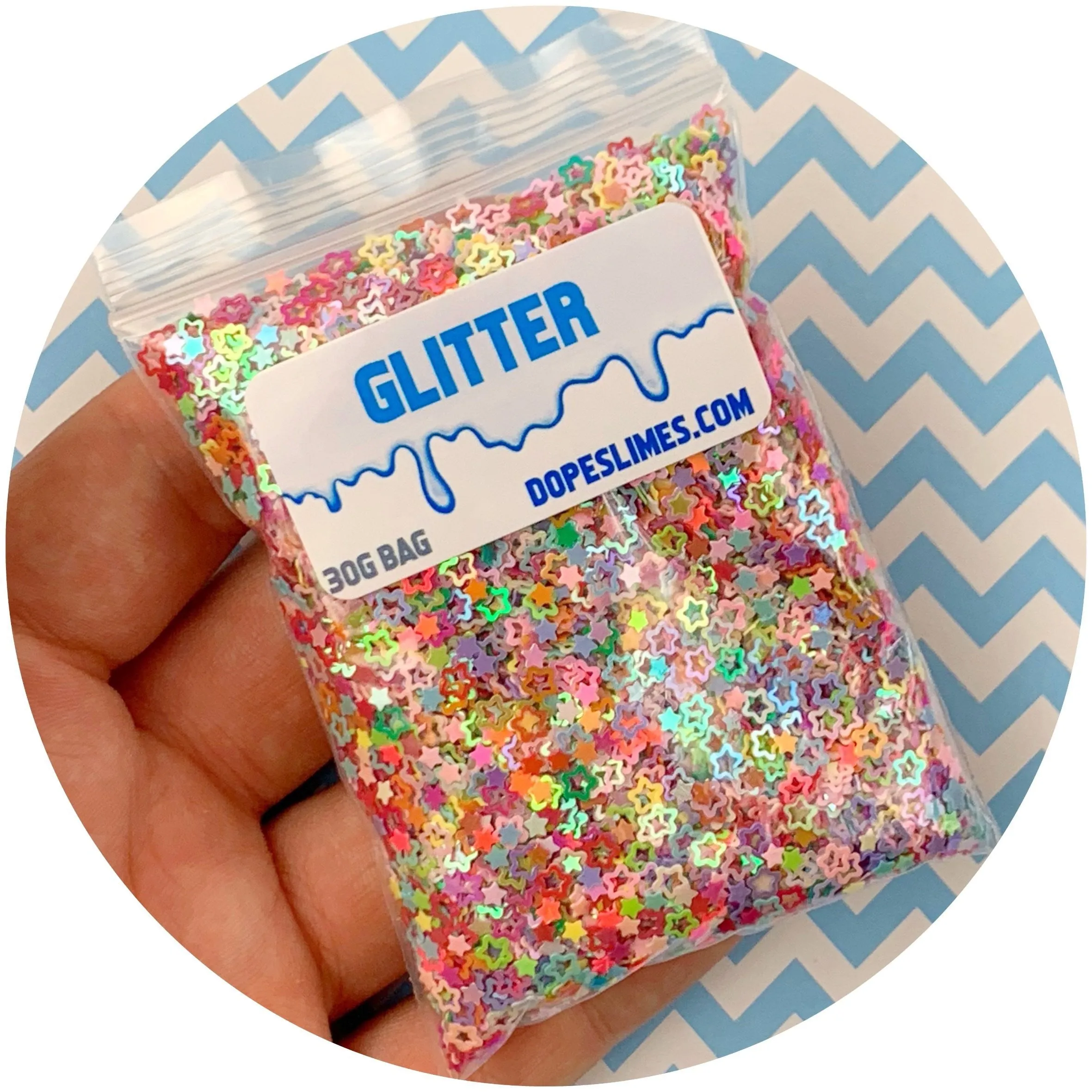 Multi Colored Stars Glitter