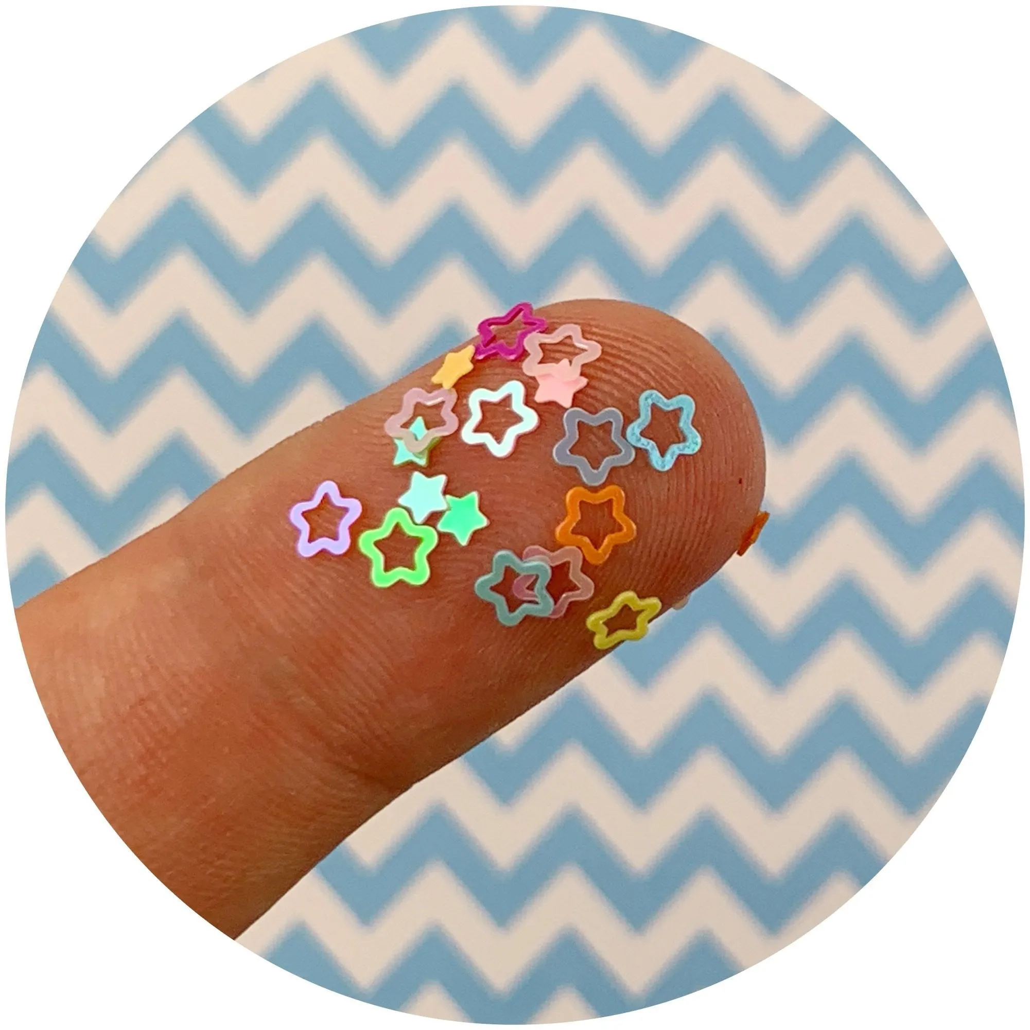 Multi Colored Stars Glitter