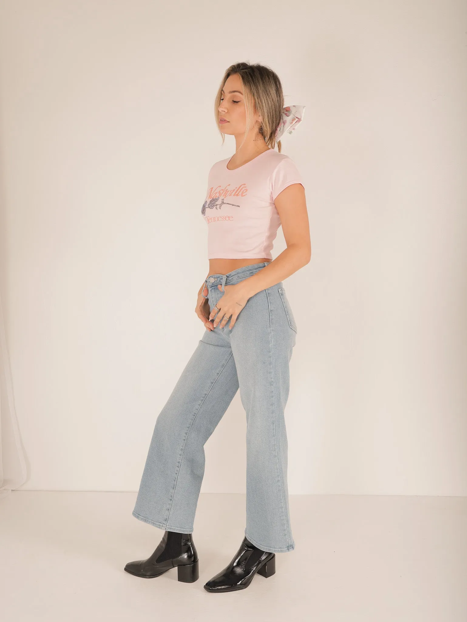 Nashville Rose Crop Tee