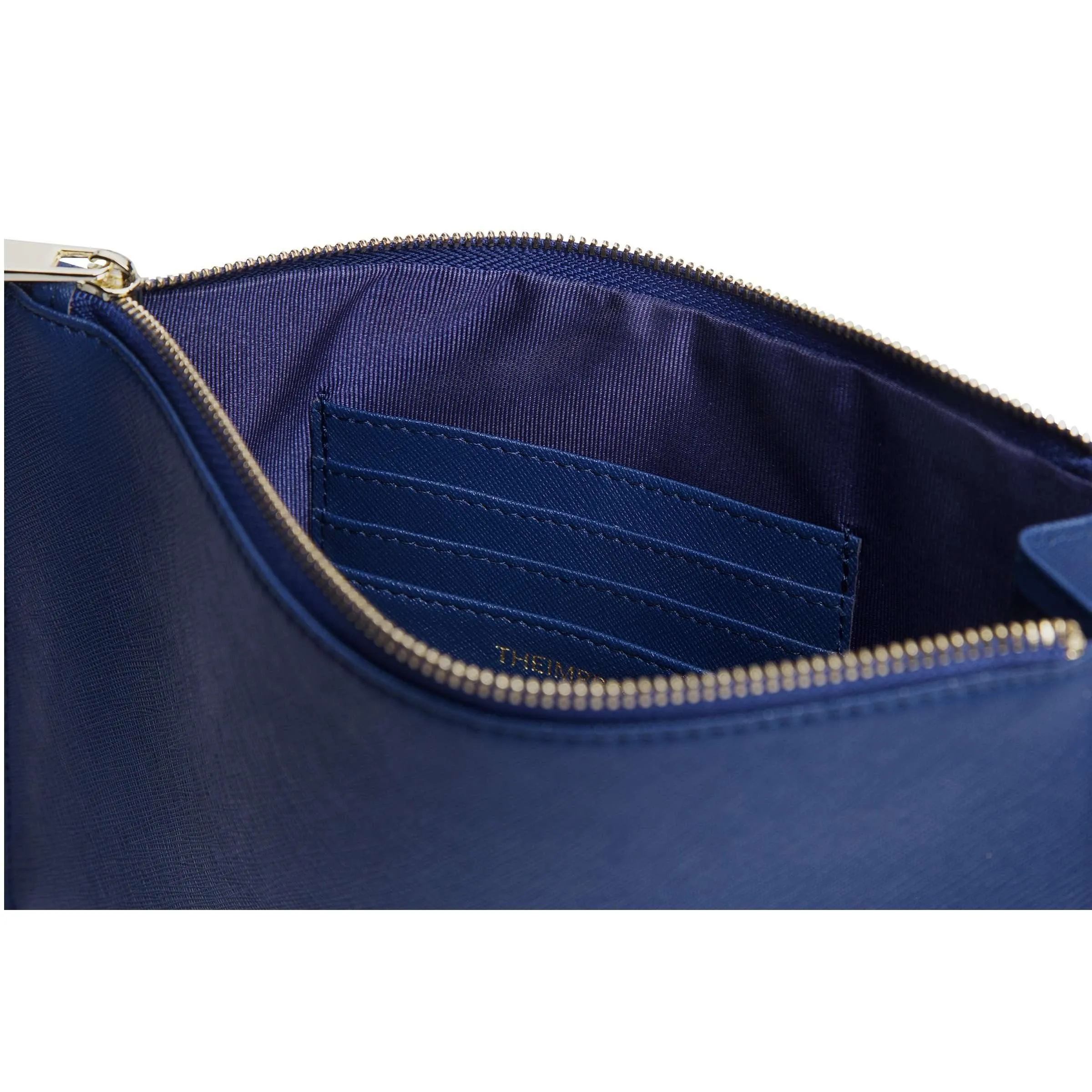 Navy - Small Saffiano Pouch