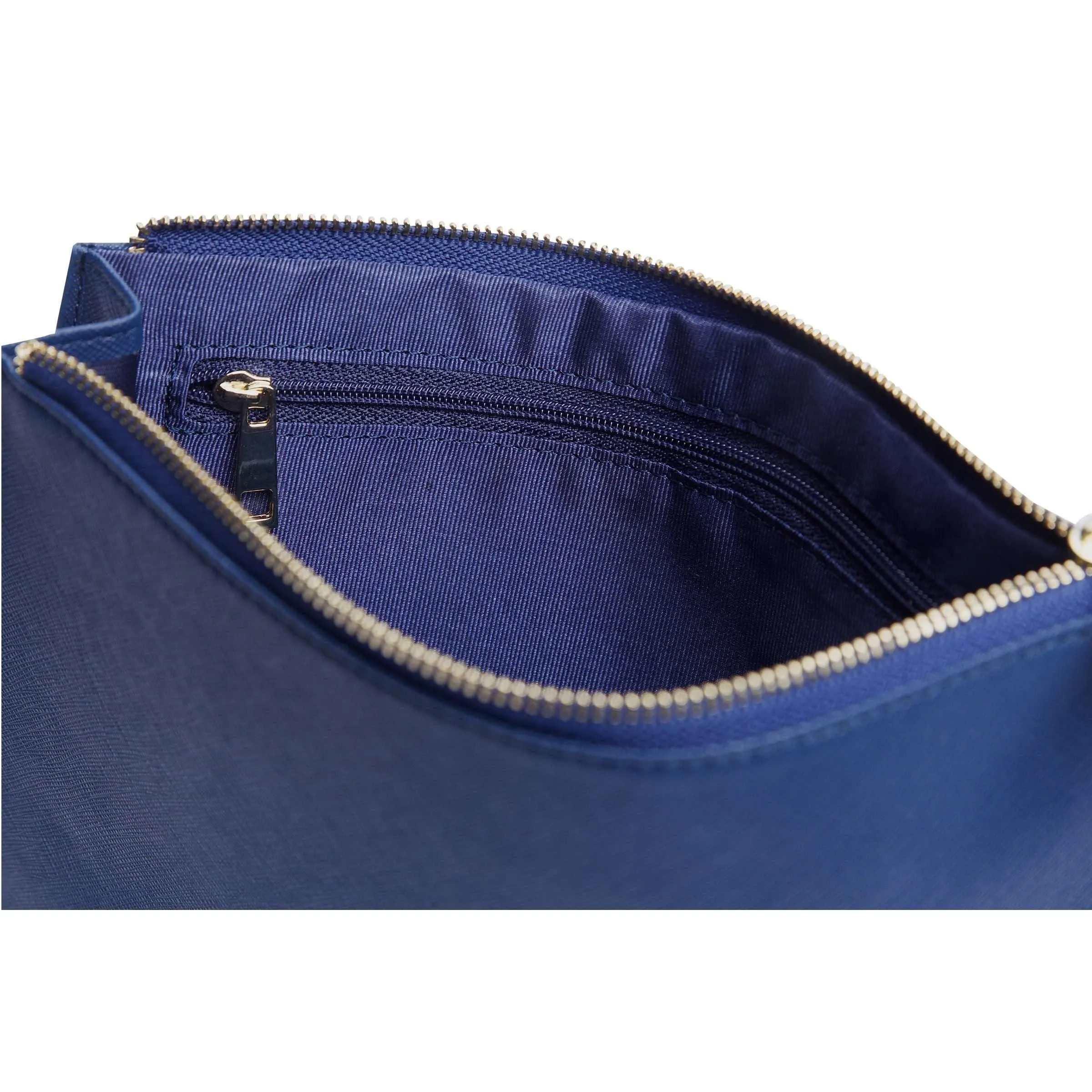 Navy - Small Saffiano Pouch