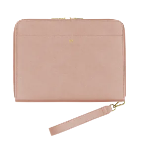 Nude - Large Saffiano Pouch