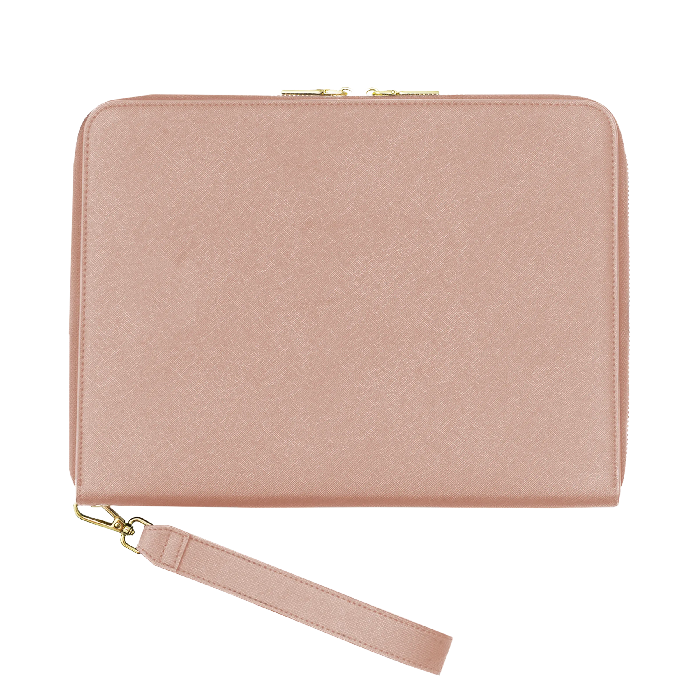 Nude - Large Saffiano Pouch