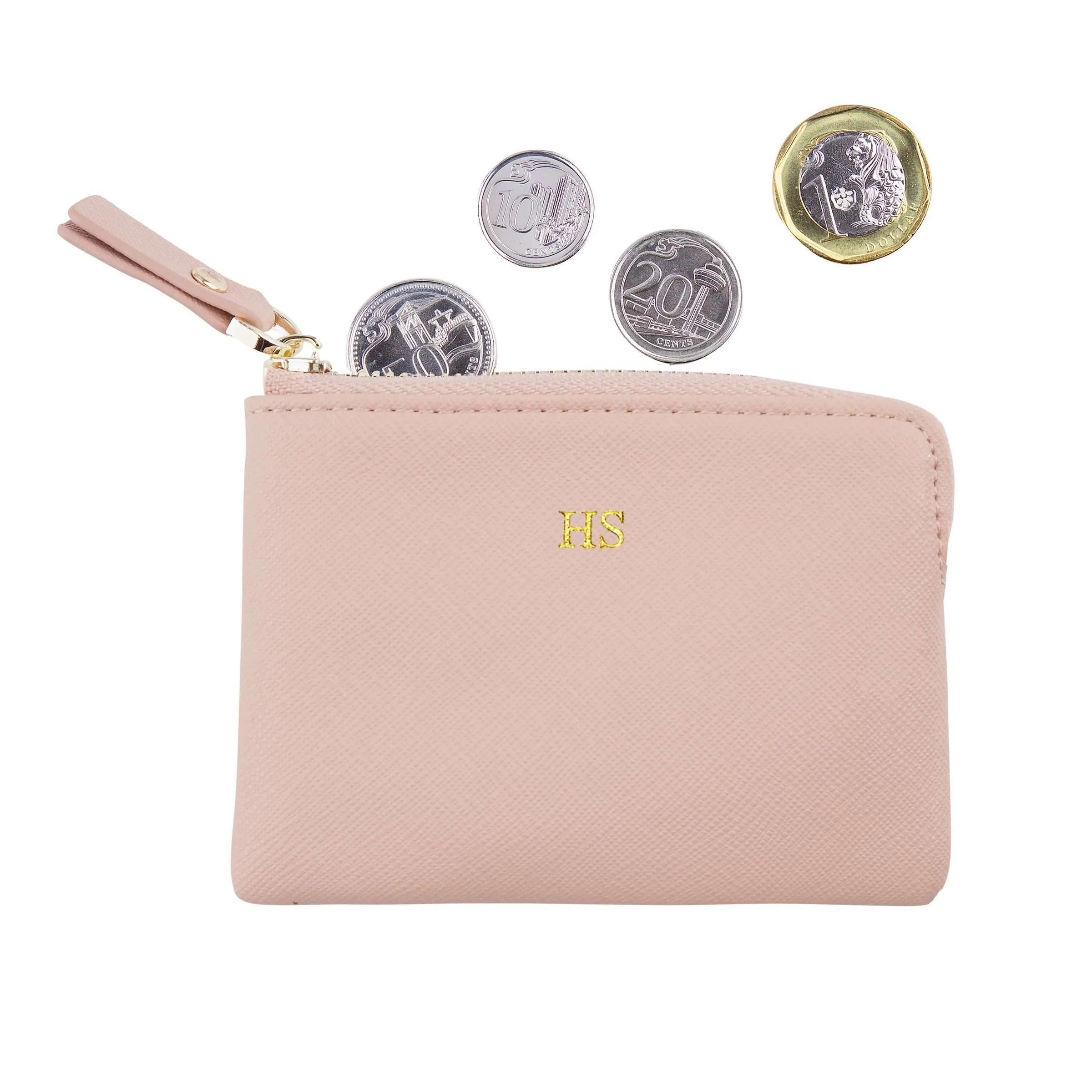 Nude - Saffiano Coin Pouch