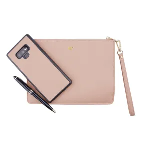 Nude - Small Saffiano Pouch
