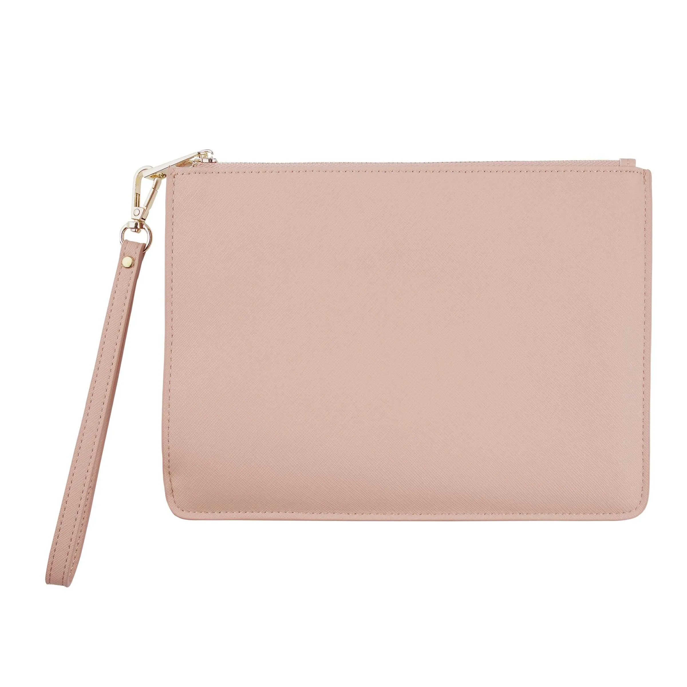 Nude - Small Saffiano Pouch