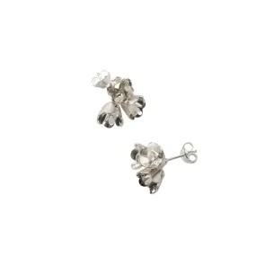 Padauk Cluster Studs - Silver