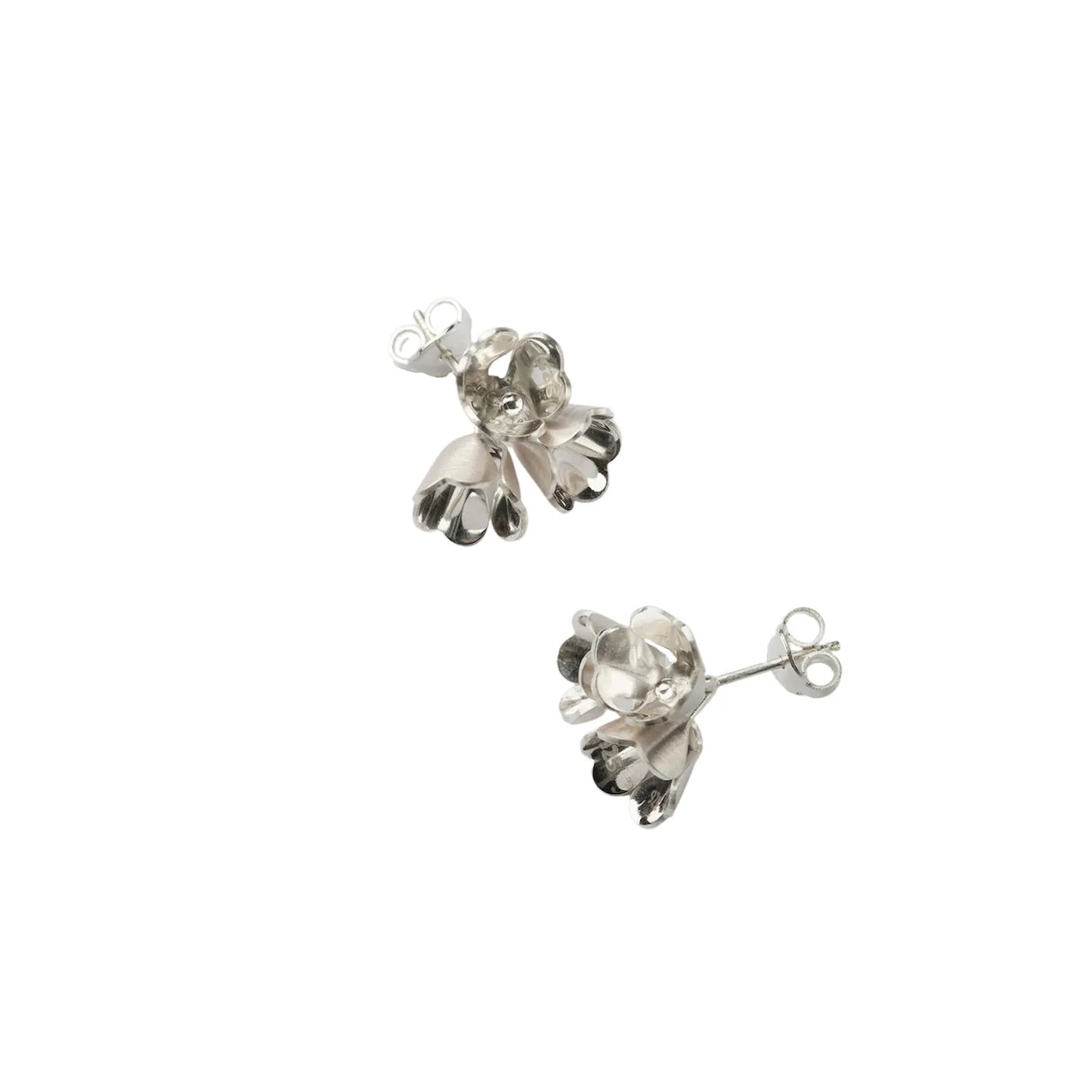 Padauk Cluster Studs - Silver