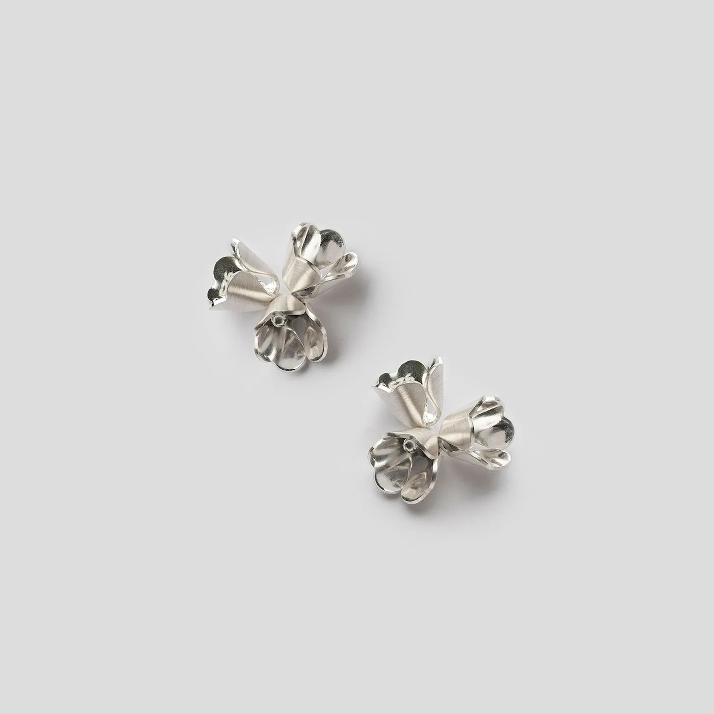 Padauk Cluster Studs - Silver