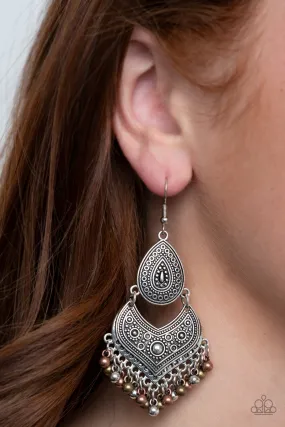 Paparazzi Earring ~ Music To My Ears - Multi Tribal Inspired Earring