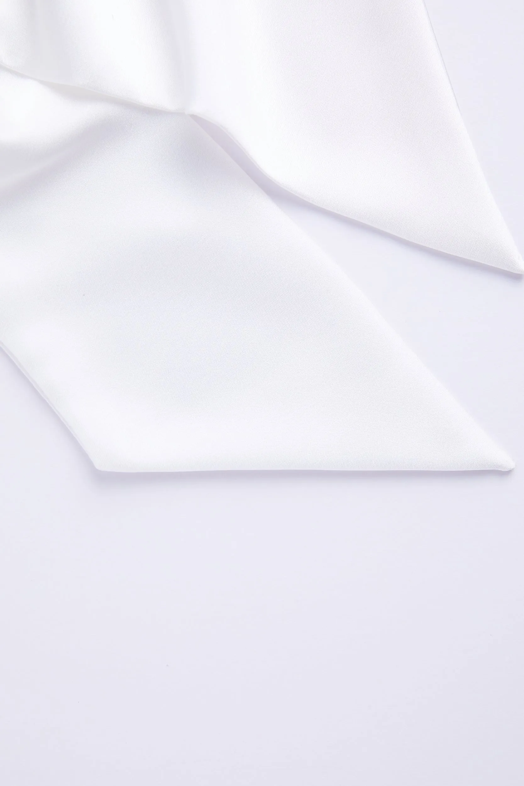 Personalised Bridal Luxury Satin Hair Ribbon Scrunchie - White
