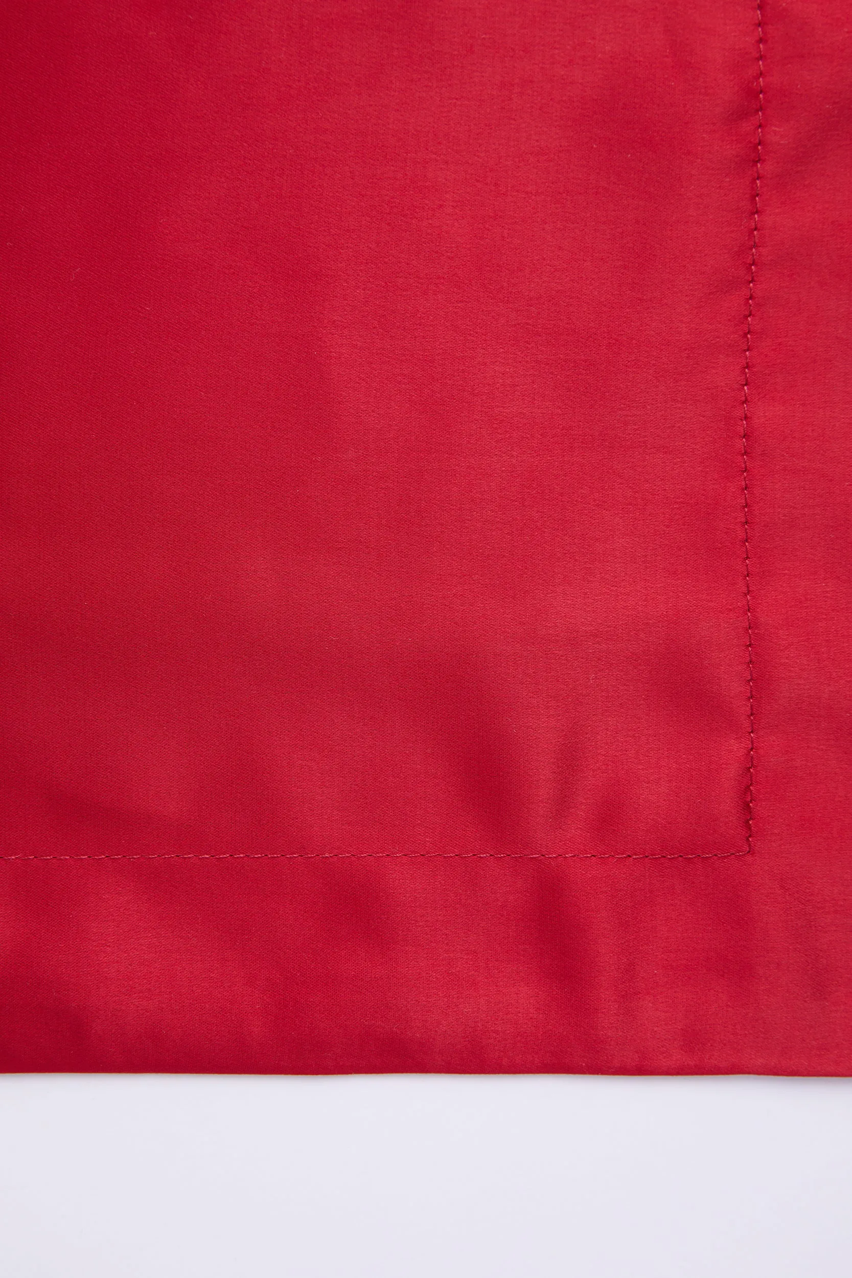 Personalised Christmas Satin Oxford Pillowcase - Red