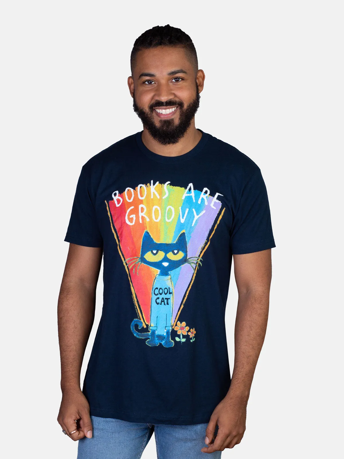 Pete the Cat - Books are Groovy Unisex T-Shirt