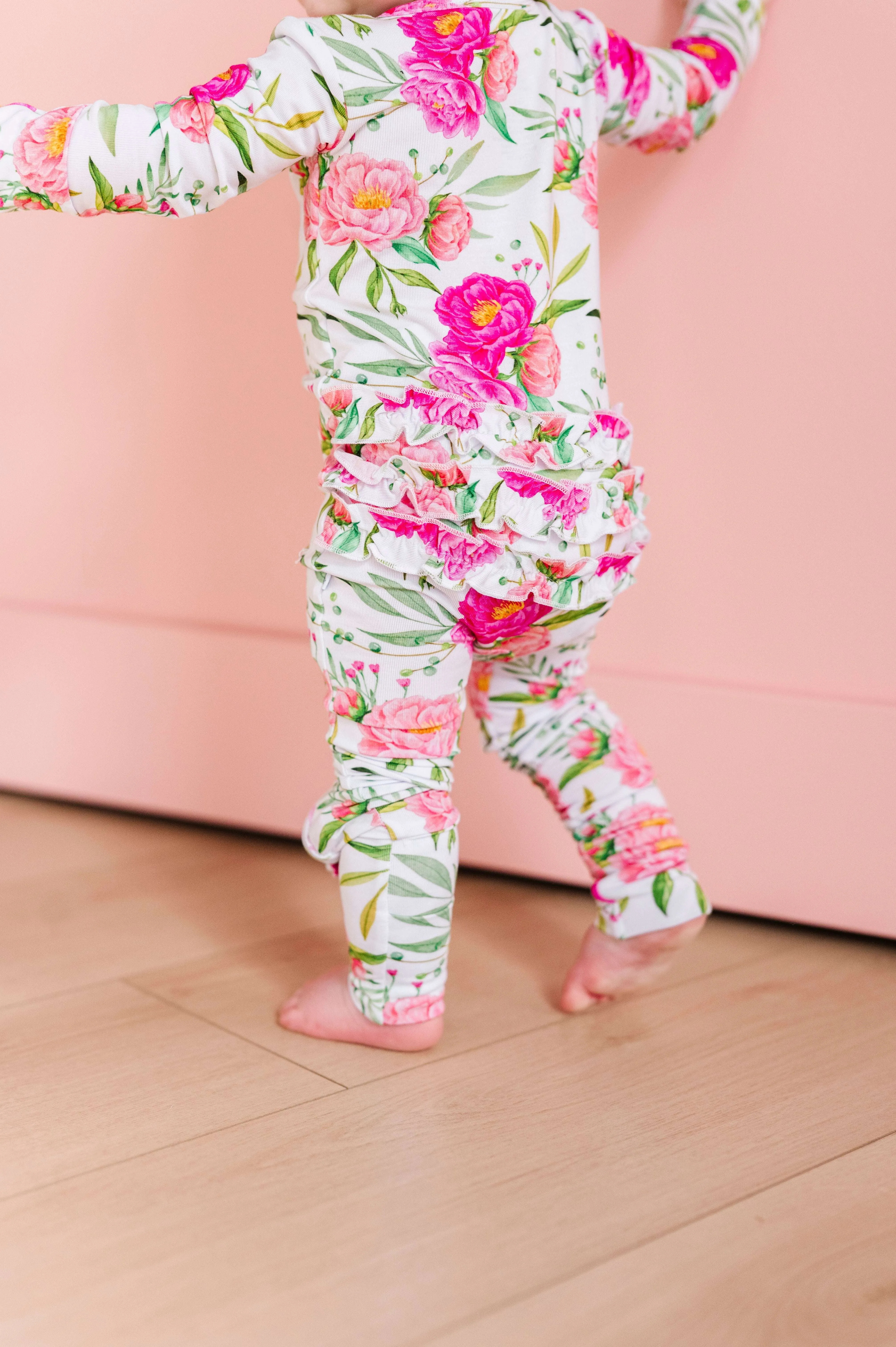 Pink Peony Convertible Onesie