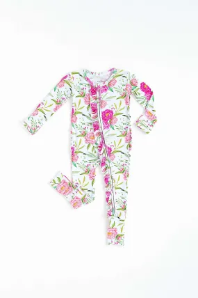 Pink Peony Convertible Onesie