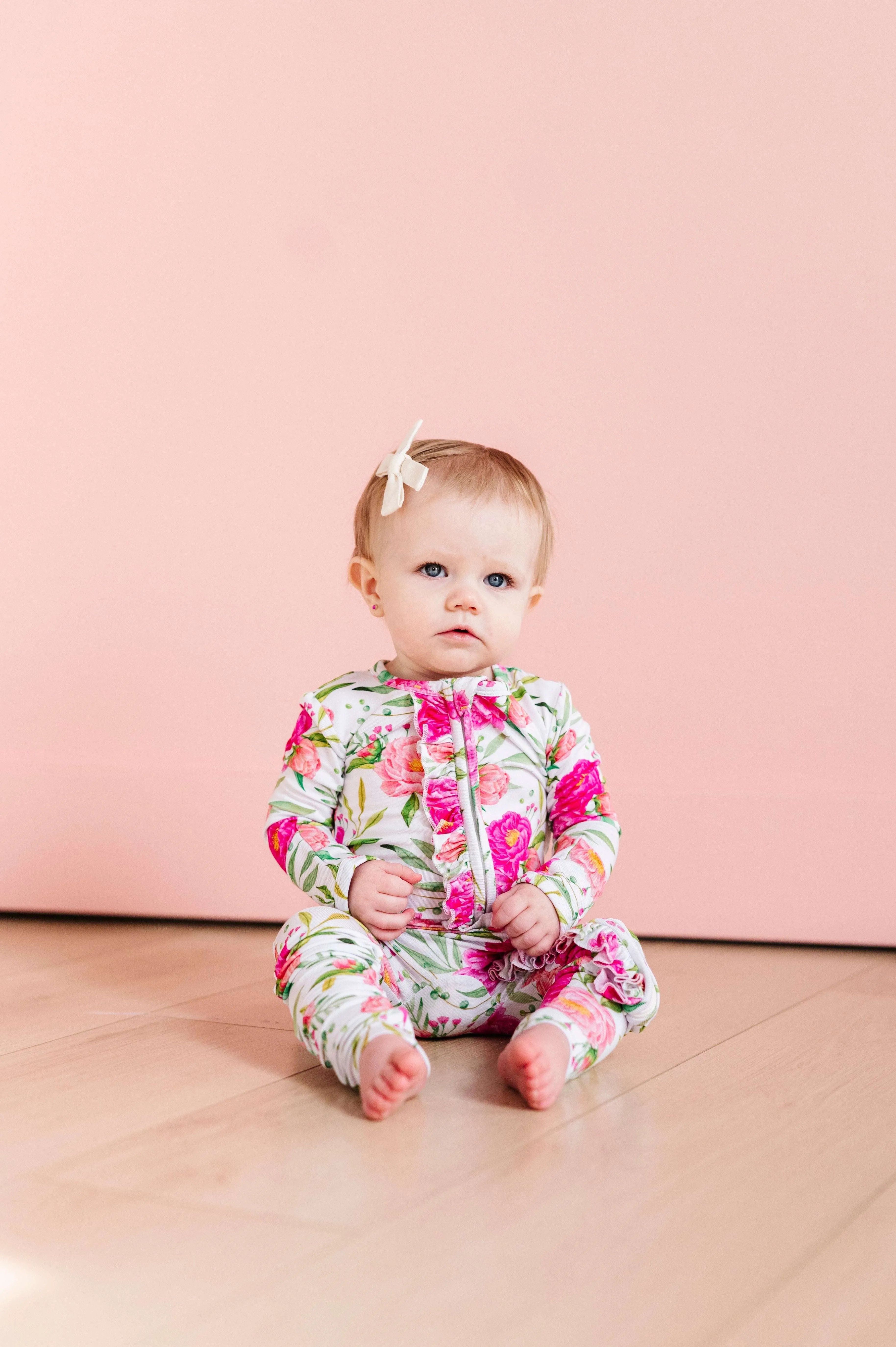 Pink Peony Convertible Onesie